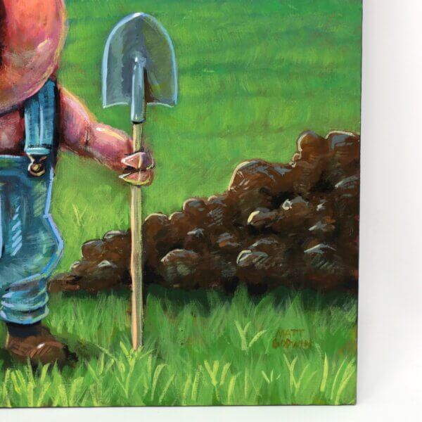 Pig Farmer Painting By Matt Godwin