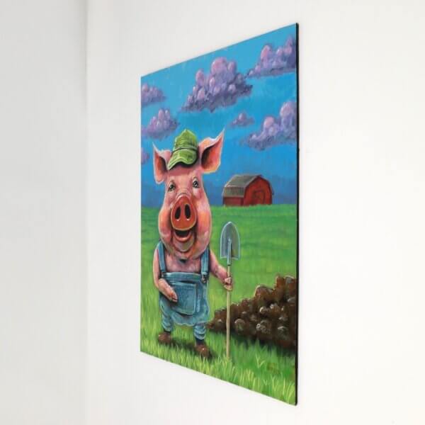 Pig Farmer Painting By Matt Godwin