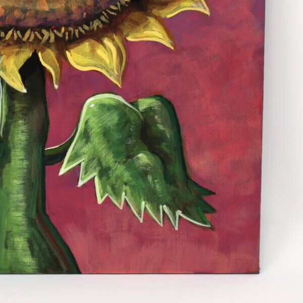 Sunflower With Bulbous Eyeballs Painting By Matt Godwin