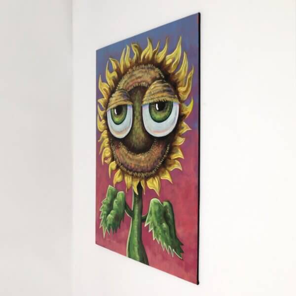 Sunflower With Bulbous Eyeballs Painting By Matt Godwin