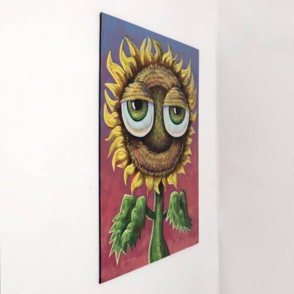 Sunflower With Bulbous Eyeballs Painting By Matt Godwin