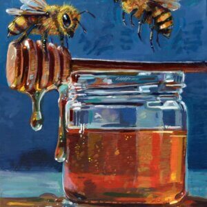 Honey Bees Painting By Matt Godwin