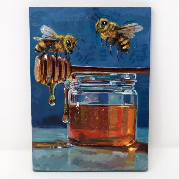 Honey Bees Painting By Matt Godwin