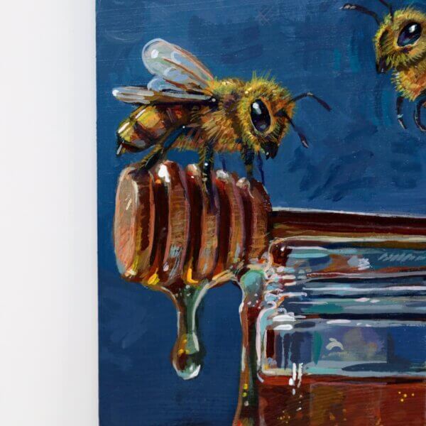 Honey Bees Painting By Matt Godwin