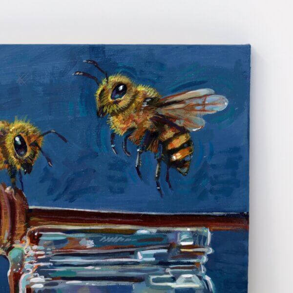 Honey Bees Painting By Matt Godwin