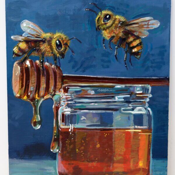 Honey Bees Painting By Matt Godwin