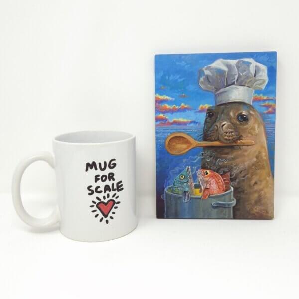 Seal Chef Painting By Matt Godwin