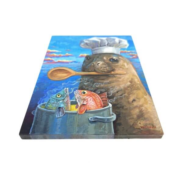 Seal Chef Painting By Matt Godwin