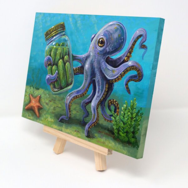 Pair of Pickle Paintings by Matt Godwin