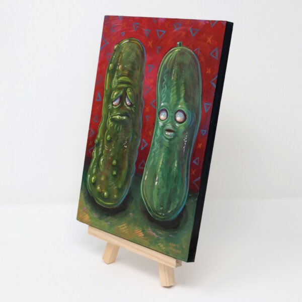 Pair of Pickle Paintings by Matt Godwin