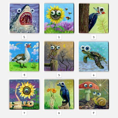 Painted Animal Magnets