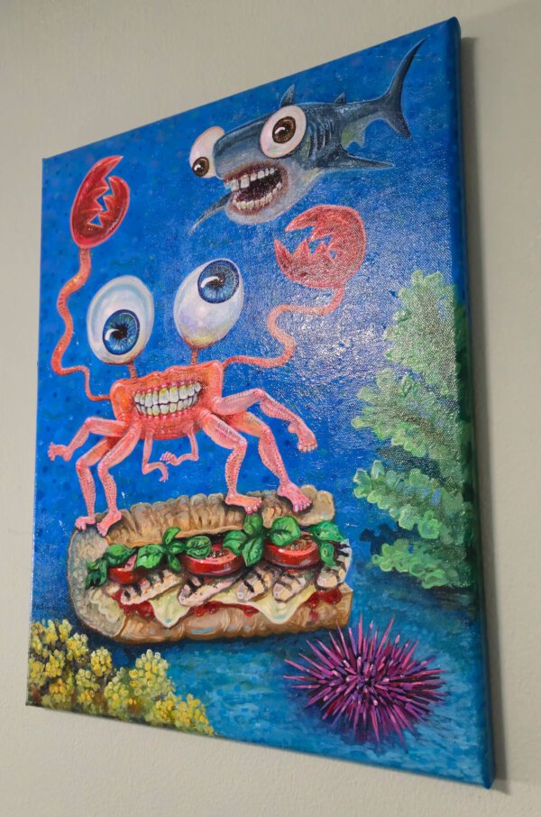 Submarine Crab With Shark Friend