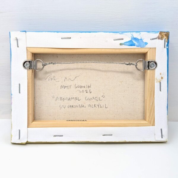 "Abnormal Camel" original acrylic painting on canvas by Matt Godwin 7"x5"