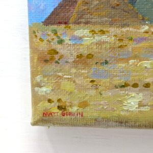 "Abnormal Camel" original acrylic painting on canvas by Matt Godwin 7"x5"