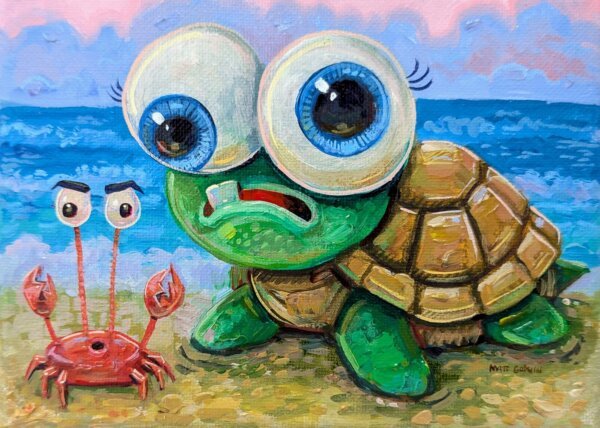 Baby Sea Turtle, 7"x5"