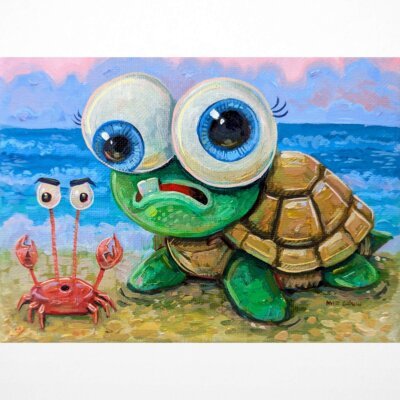 Baby Sea Turtle, 7"x5"