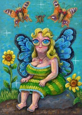 Butterfly Fairy, 5"x7"