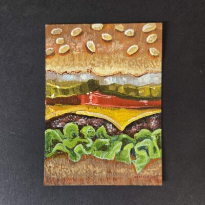 Burger ACEO, 2.5"x3.5"