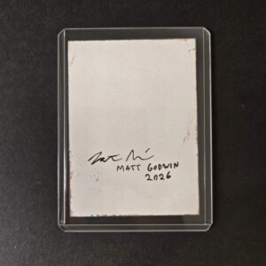 "Monarch Butterfly Fairy" original acrylic painting on paper by Matt Godwin 2.5"x3.5"