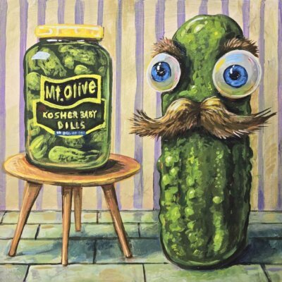 Grown Pickle With Baby Dills