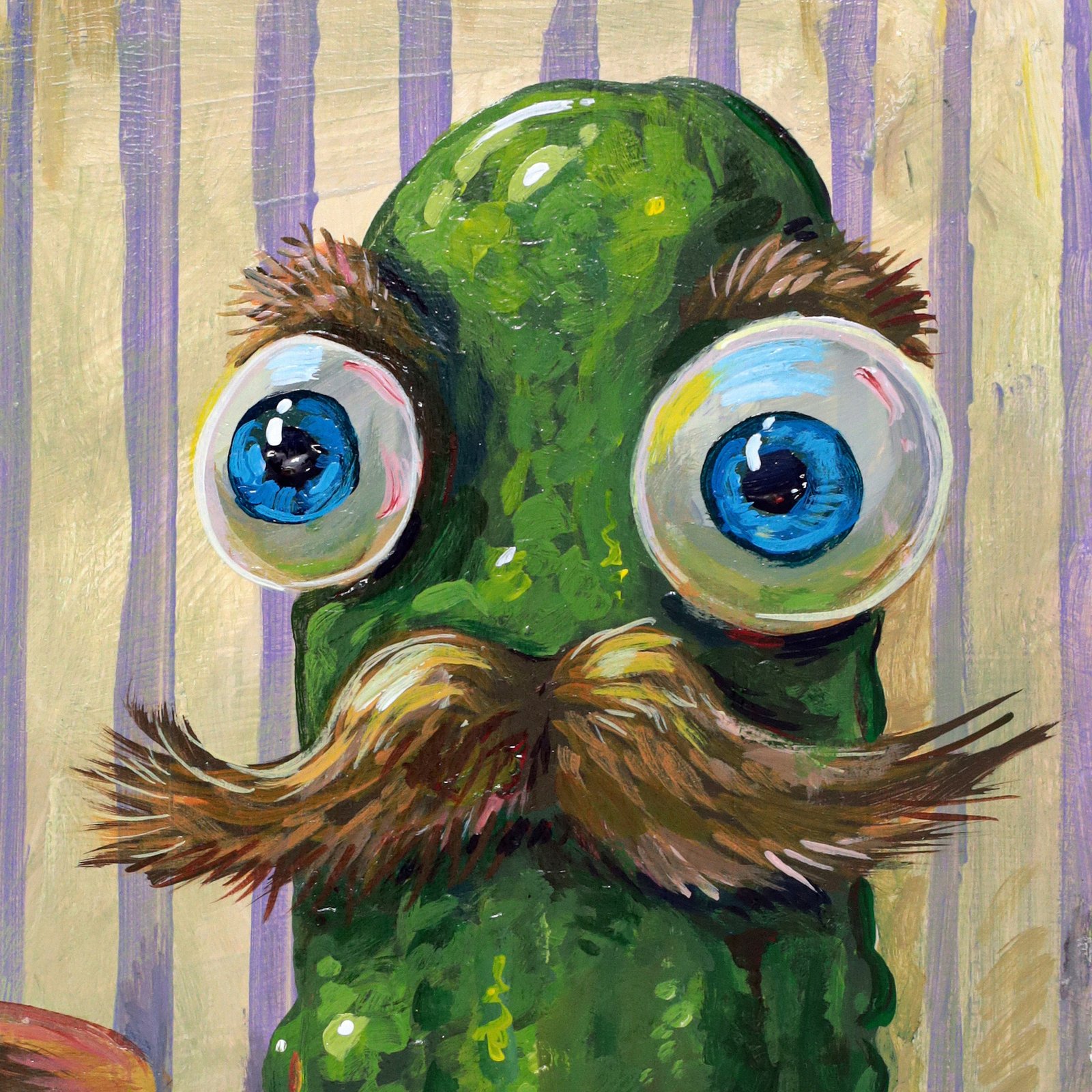 "Grown Pickle With Baby Dills" archival giclée print on 100% cotton fiber paper (acid-free) by Matt Godwin 8"x8"