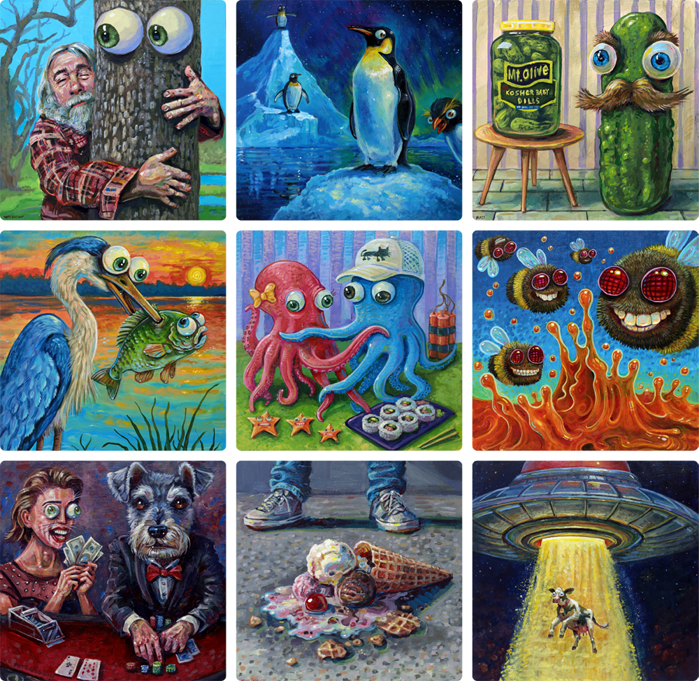 Paintings by Matt Godwin