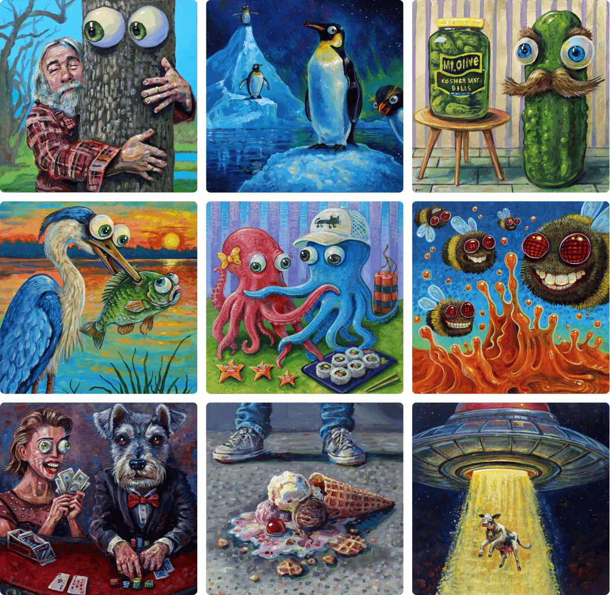 Paintings by Matt Godwin