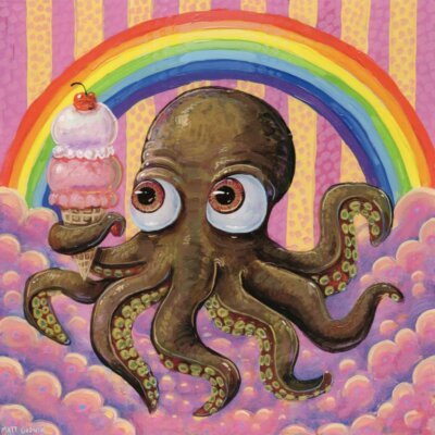 Rainbow Ice Cream Octopus